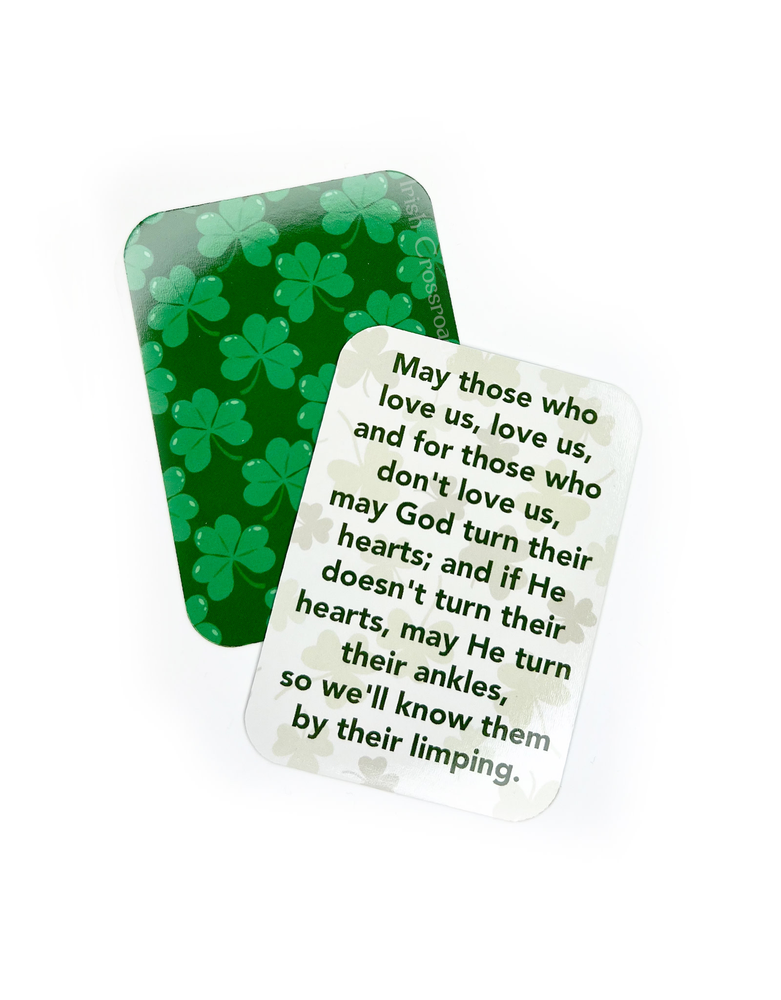 NOVELTY IRISH LIMPING - POCKET PRAYER CARD