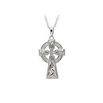 CROSSES SHANORE STERLING PAVE LRG CELTIC CROSS with CZs