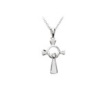 CROSSES SHANORE STERLING CLADDAGH CROSS