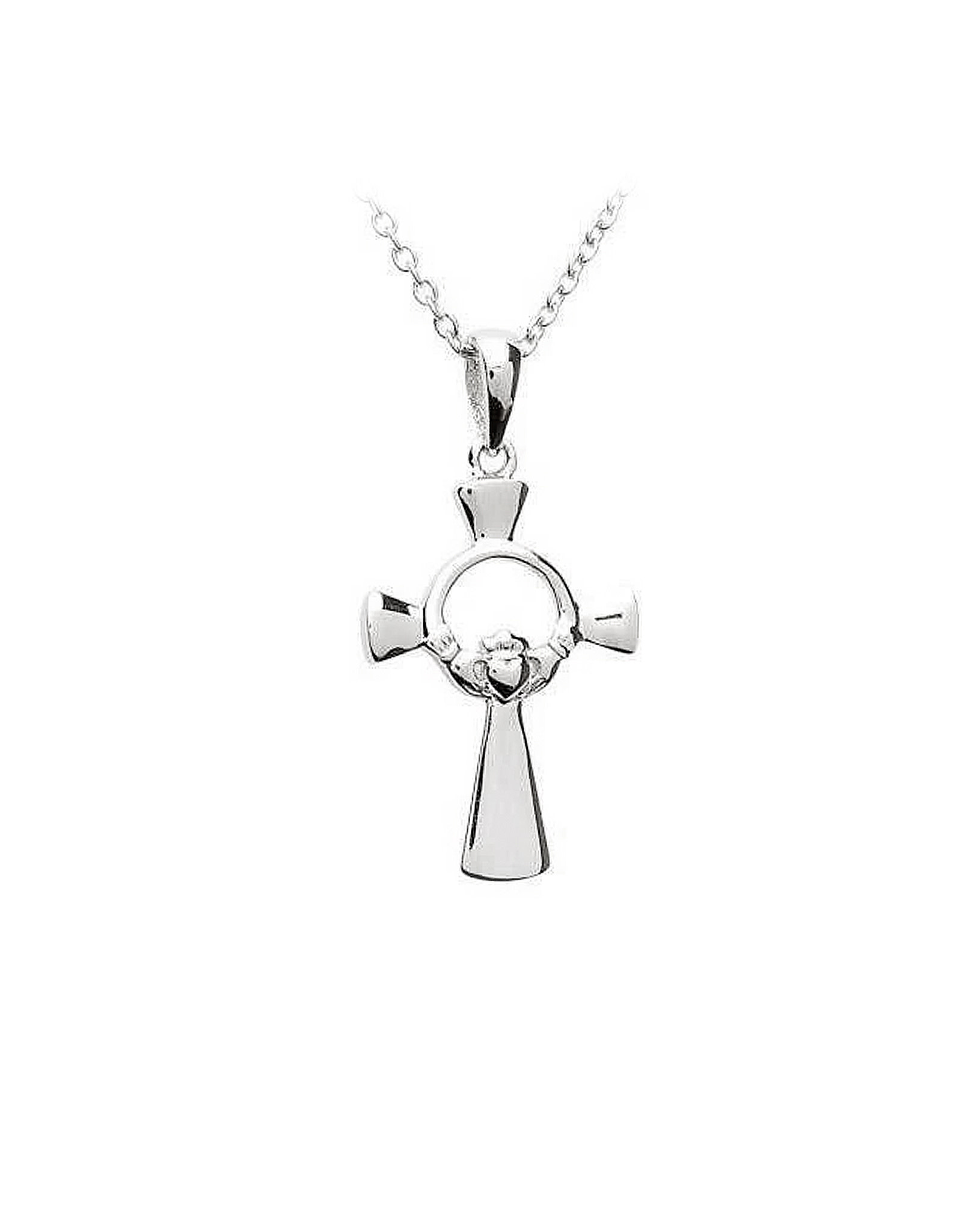 CROSSES SHANORE STERLING CLADDAGH CROSS