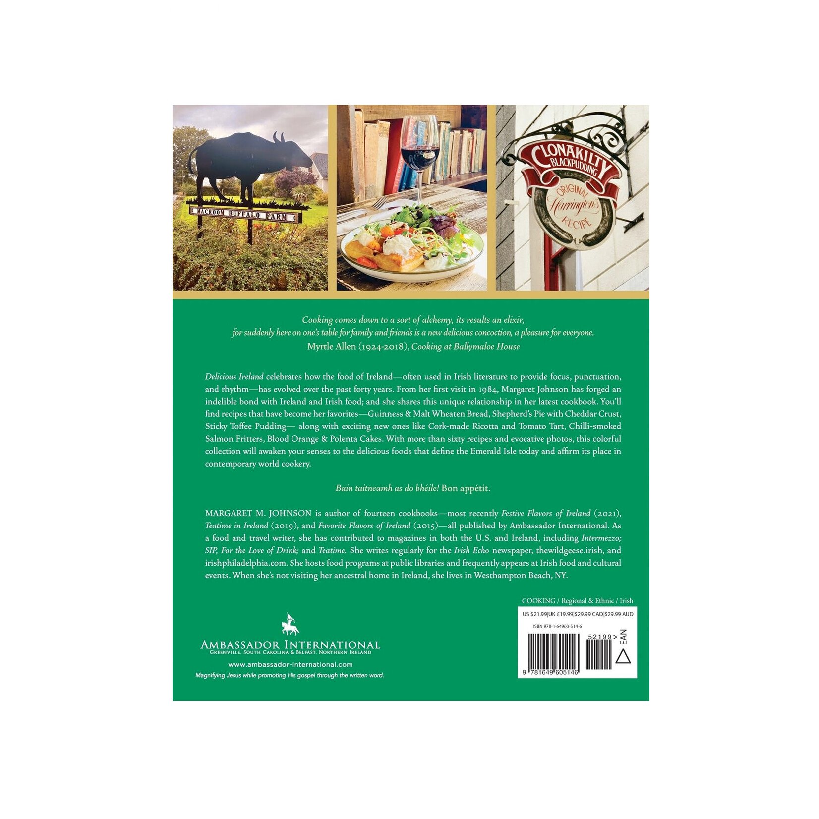 TRADITIONAL IRISH GIFTS DELICIOUS IRELAND - COOKBOOK by MARGARET JOHNSON