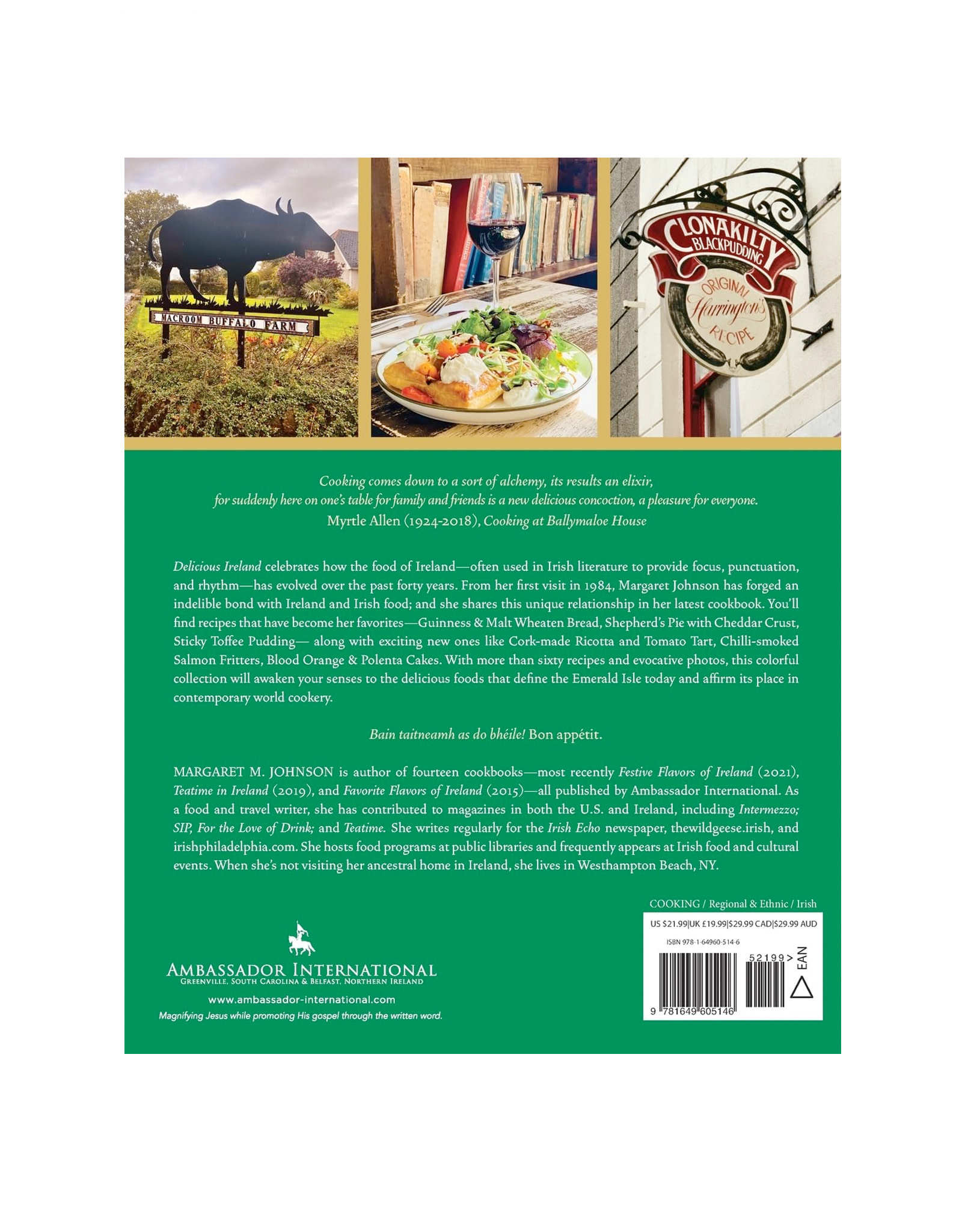 TRADITIONAL IRISH GIFTS DELICIOUS IRELAND - COOKBOOK by MARGARET JOHNSON