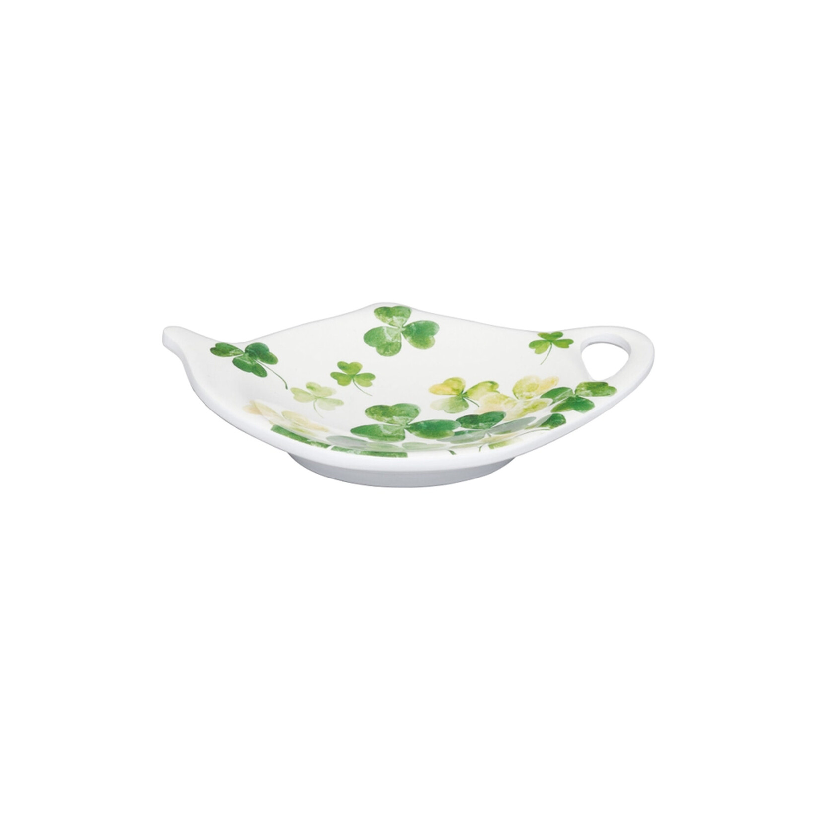 KITCHEN & ACCESSORIES NOVELTY SHAMROCKS MELAMINE TEA BAG HOLDERS - 4pc