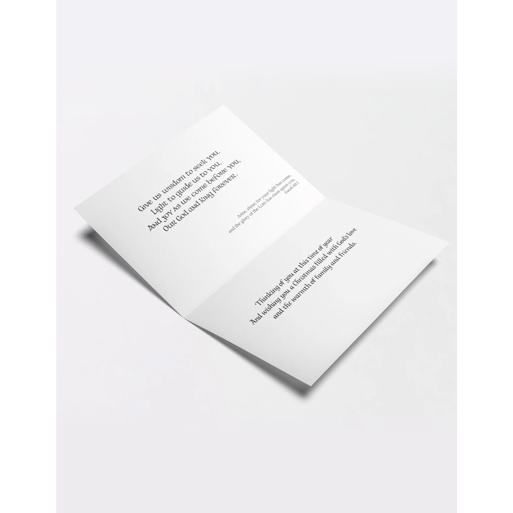 CARDS “AN IRISH PRAYER TO BLESS YOU” CHRISTMAS CARDS