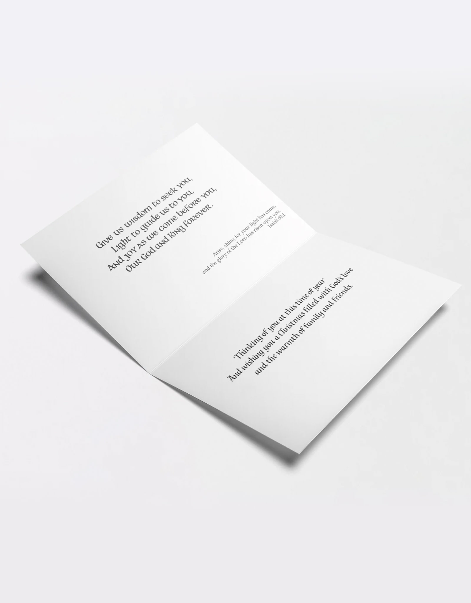 CARDS “AN IRISH PRAYER TO BLESS YOU” CHRISTMAS CARDS
