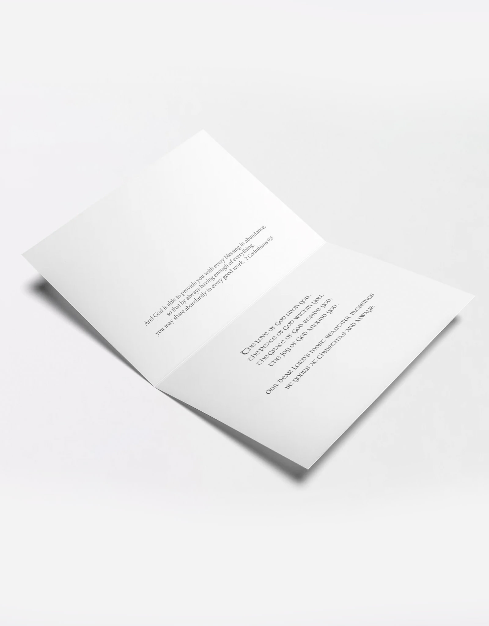 CARDS "AN IRISH CHRISTMAS PRAYER" CHRISTMAS CARDS