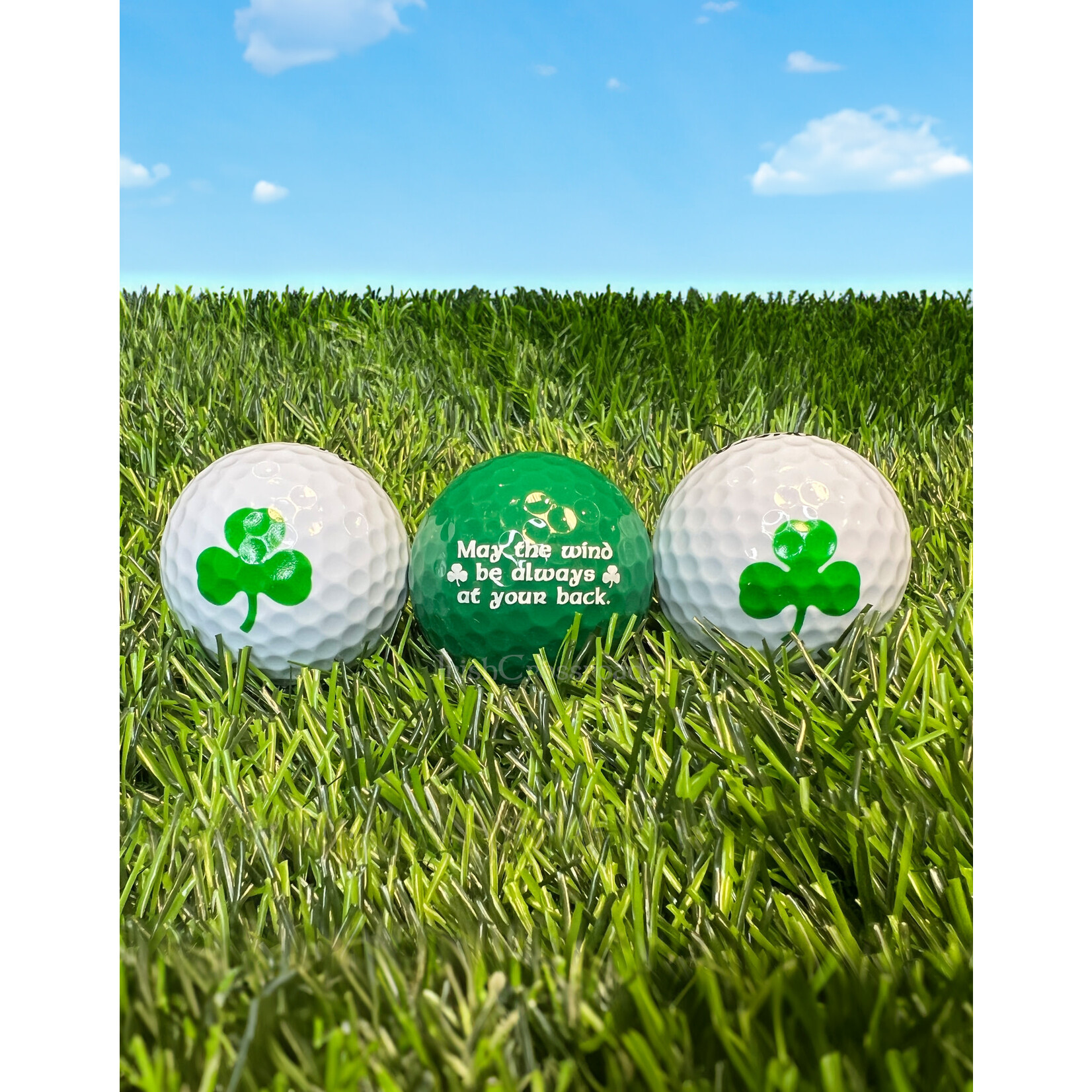 NOVELTY IRISH BLESSING GOLF BALLS - 3 PACK