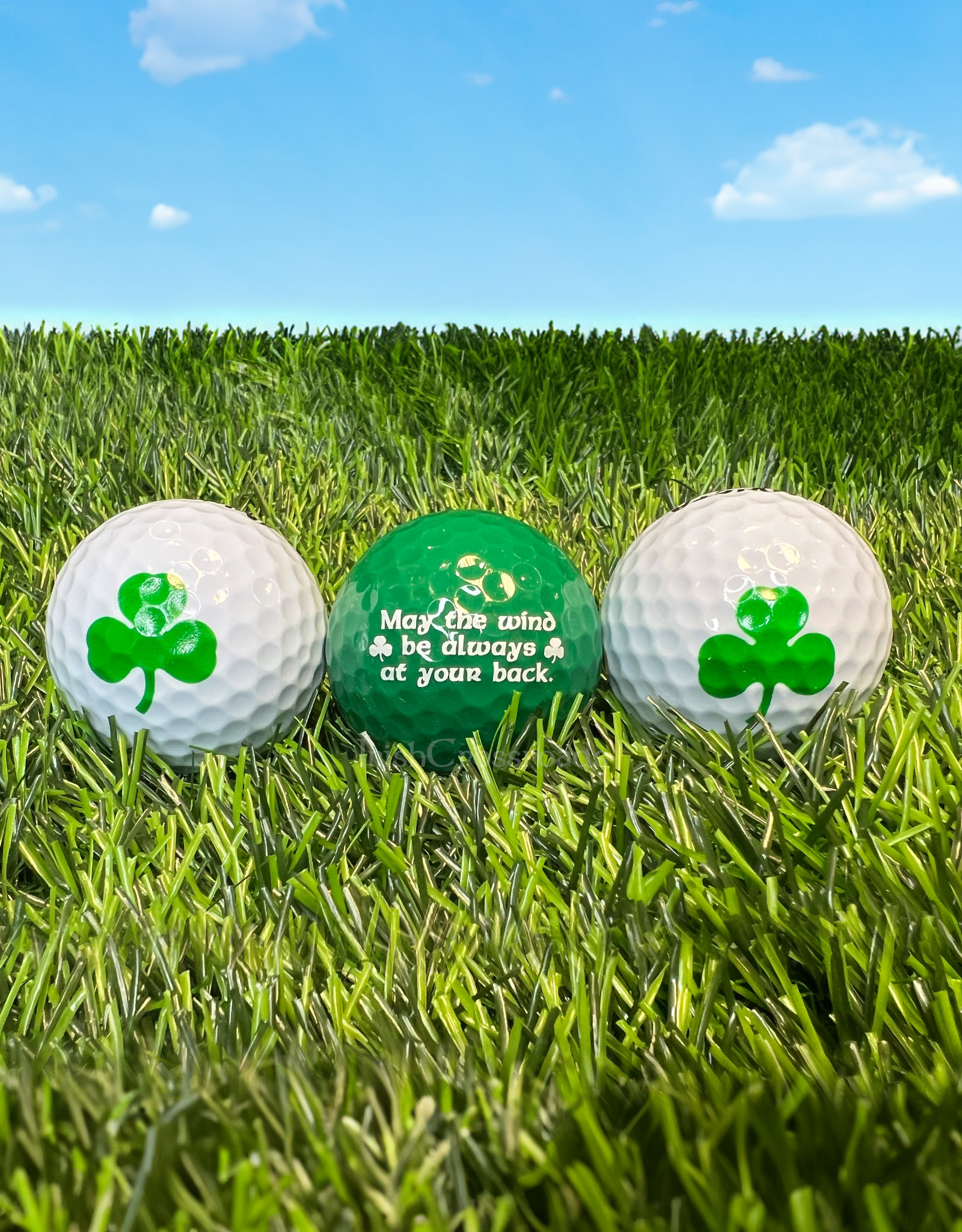 NOVELTY IRISH BLESSING GOLF BALLS - 3 PACK