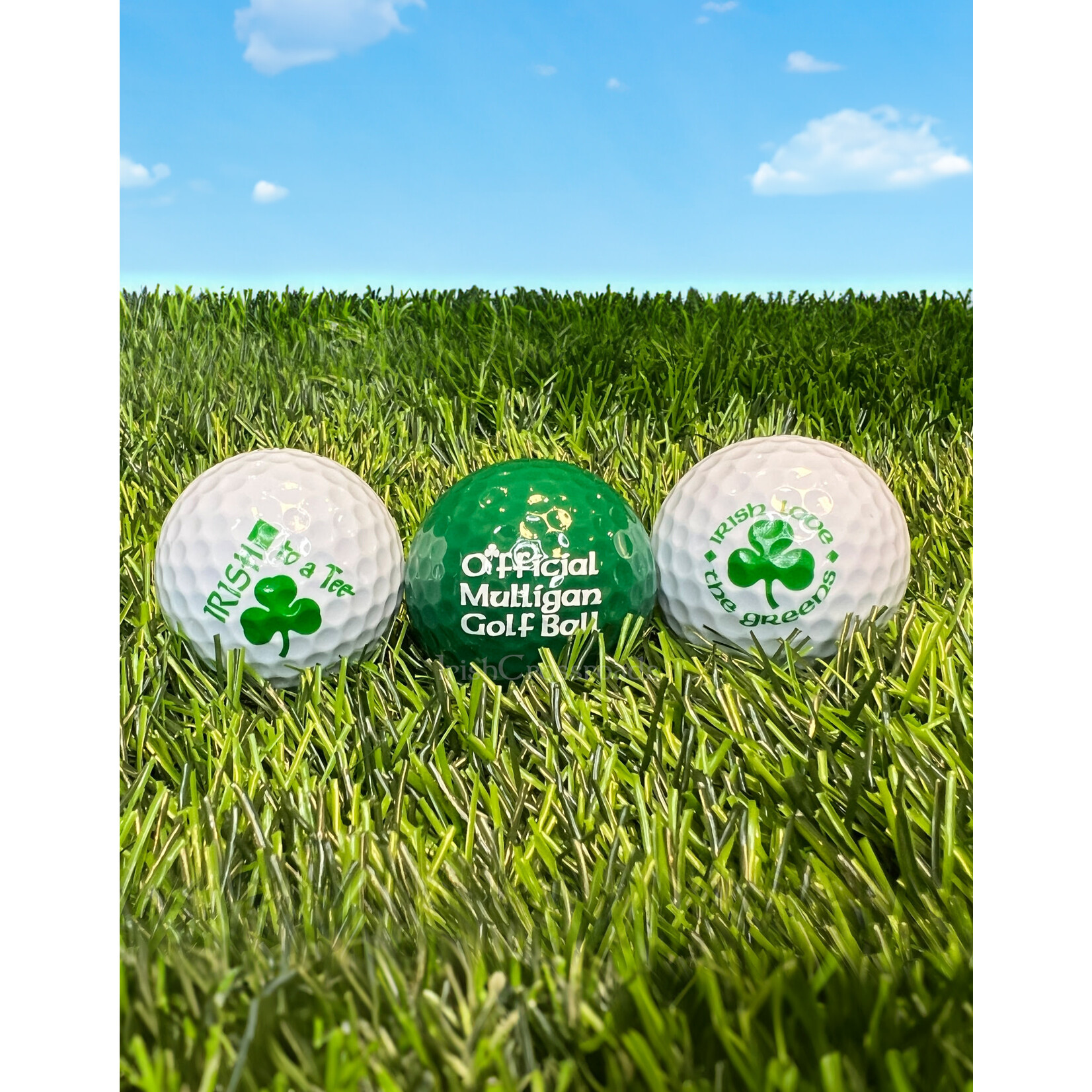 NOVELTY IRISH GOLF BALLS - 3 PACK