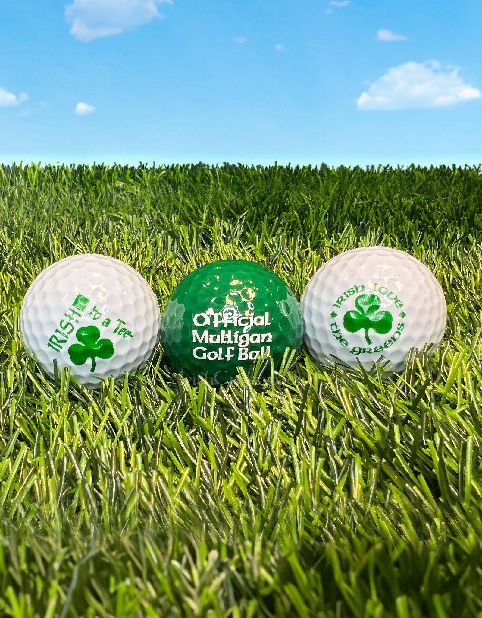 NOVELTY IRISH GOLF BALLS - 3 PACK