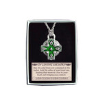 RELIGIOUS MEMORIAL KEEPSAKE VIAL CELTIC CROSS PENDANT