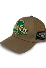 CAPS & HATS GUINNESS SHAMROCK EMBROIDRED TAN CAP