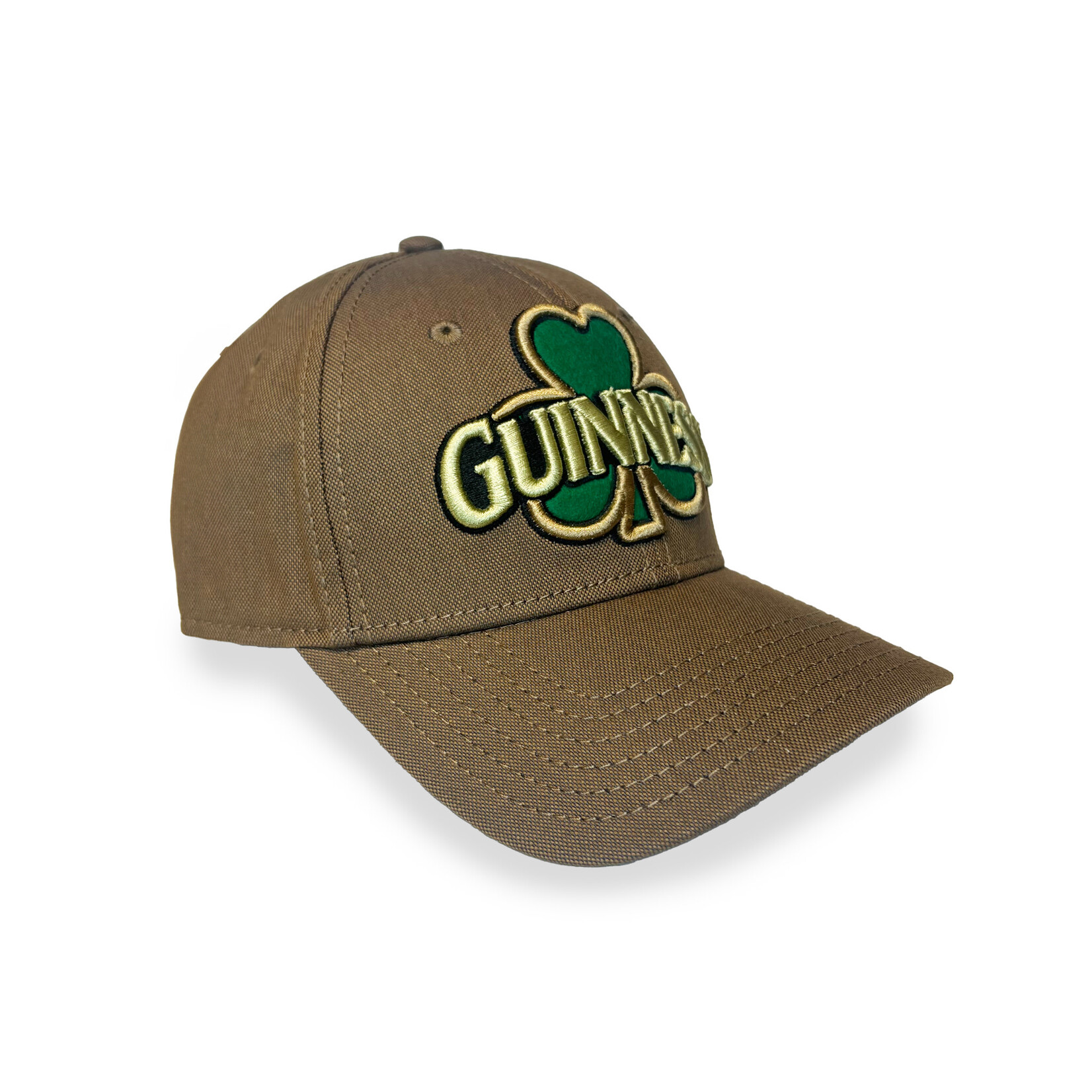 CAPS & HATS GUINNESS SHAMROCK EMBROIDRED TAN CAP
