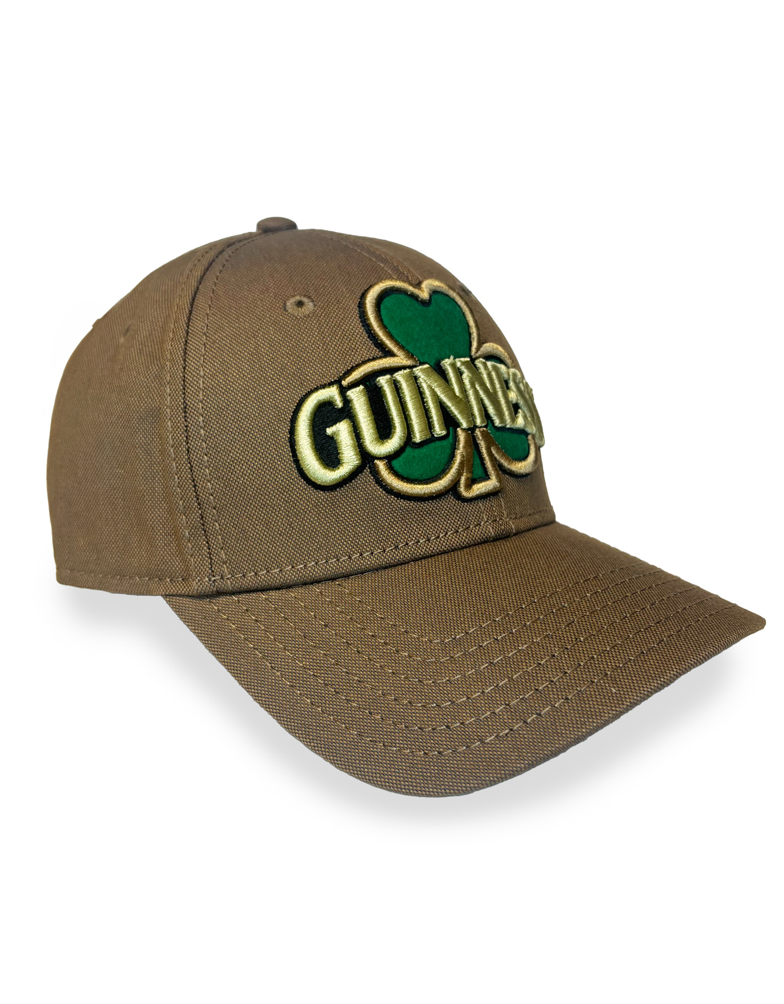 CAPS & HATS GUINNESS SHAMROCK EMBROIDRED TAN CAP