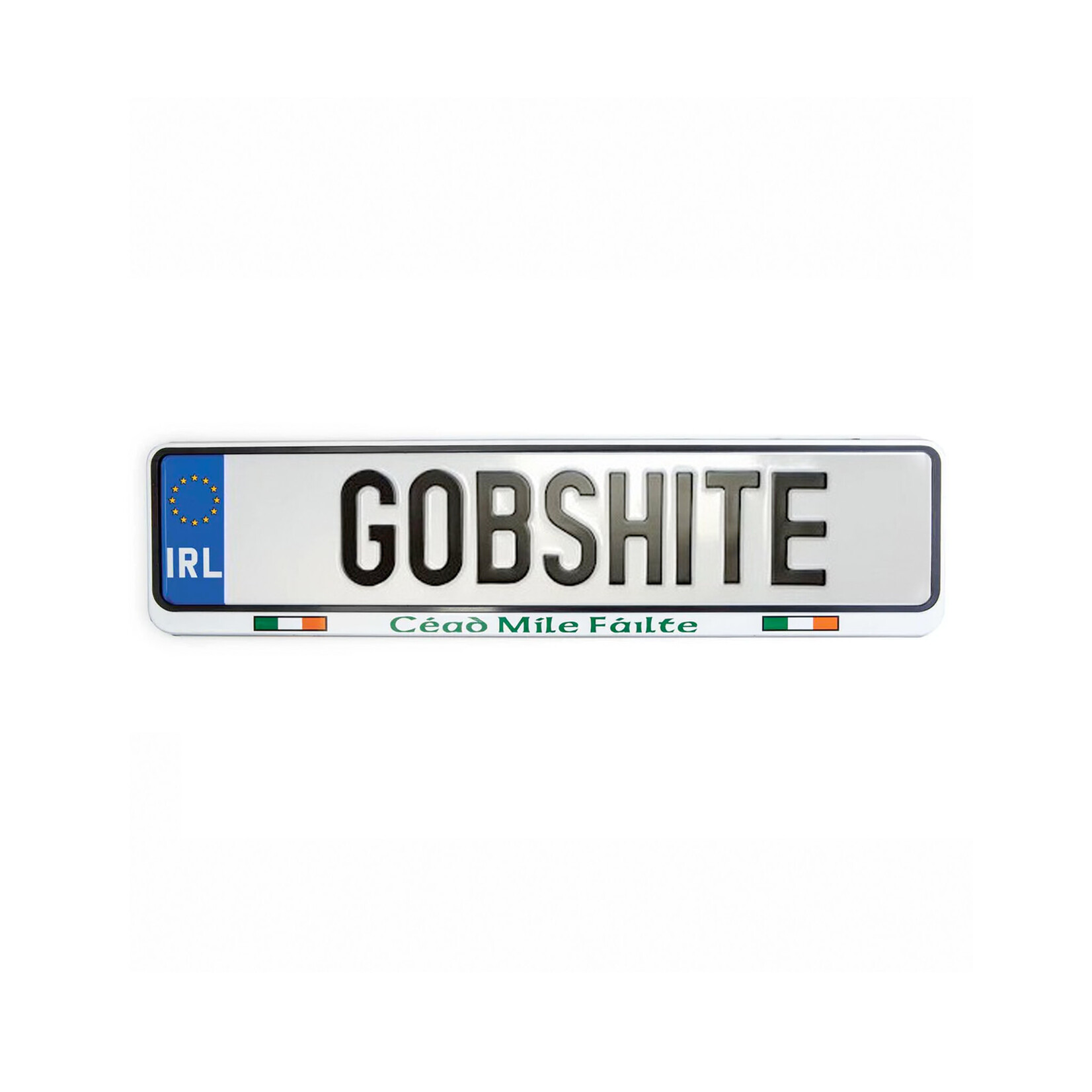 NOVELTY IRL LlCENSE PLATE - Gobshite
