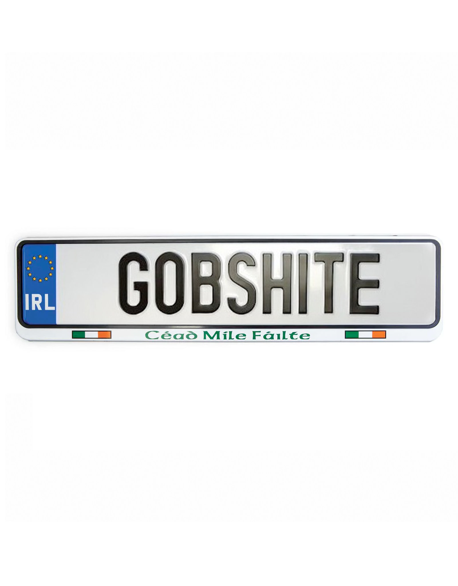 NOVELTY IRL LlCENSE PLATE - Gobshite
