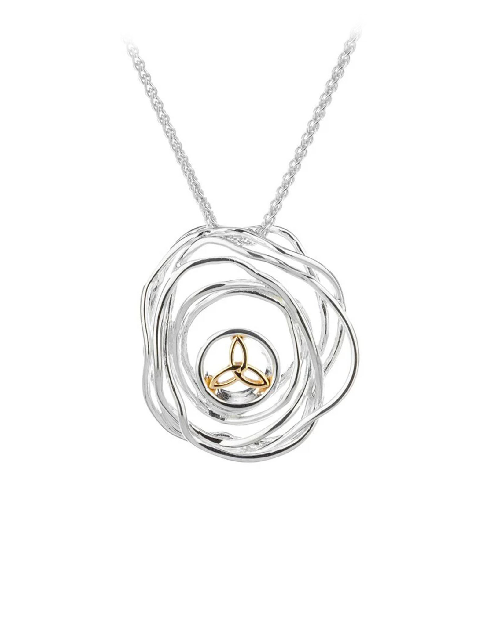 PENDANTS & NECKLACES KEITH JACK STERLING & 10K CRADLE OF LIFE PENDANT