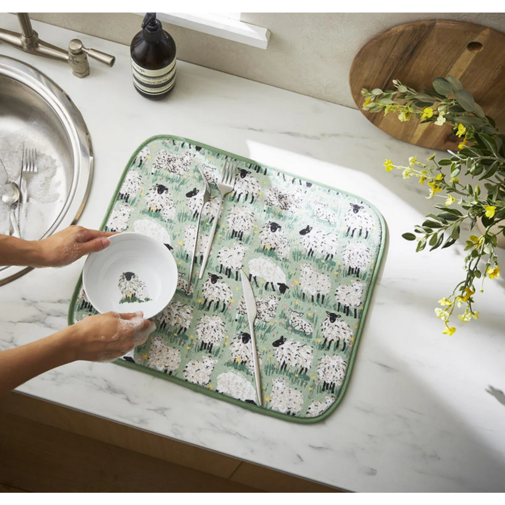 KITCHEN & ACCESSORIES WOOLLY SHEEP - Dish Drying Mat