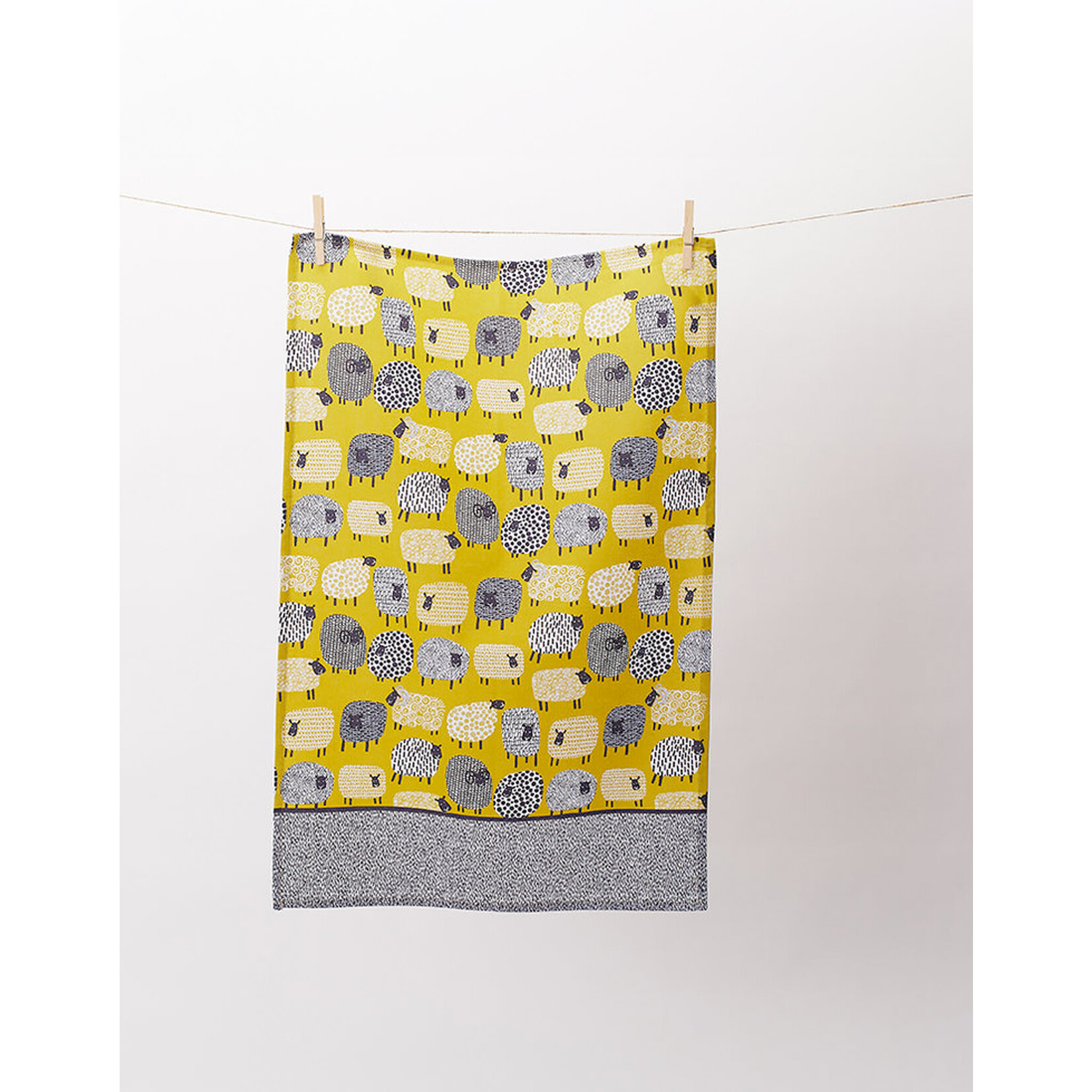 KITCHEN & ACCESSORIES DOTTY SHEEP - Cotton Tea Towel