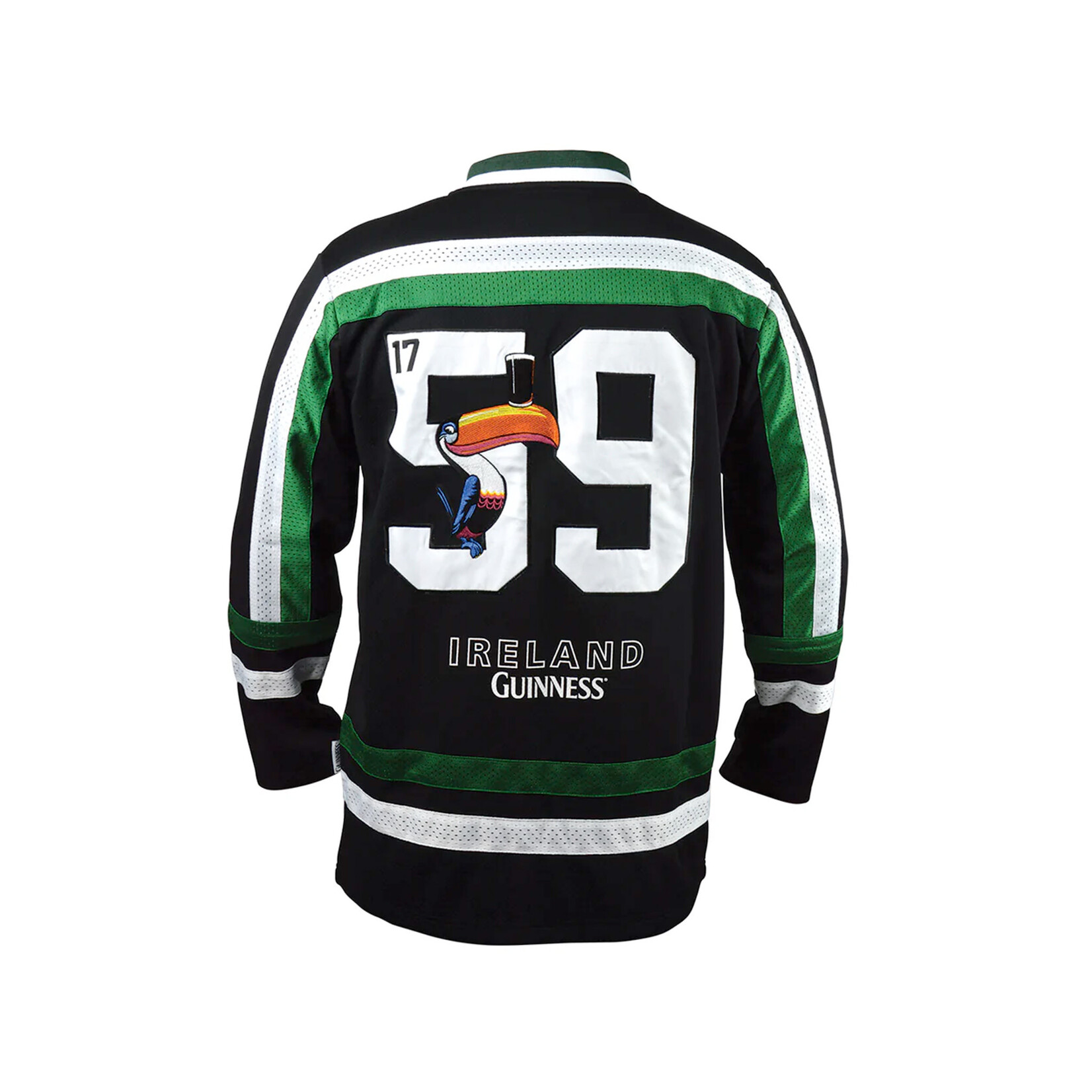 SPORTSWEAR GUINNESS BLK & GRN TOUCAN HOCKEY JERSEY