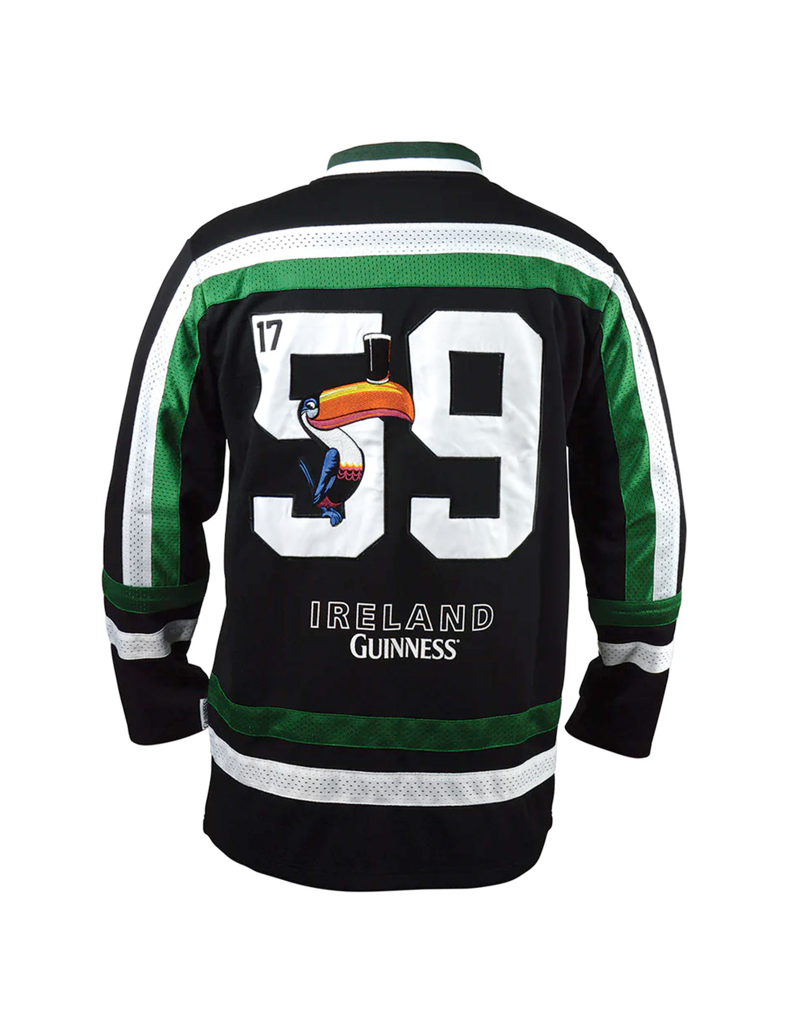 SPORTSWEAR GUINNESS BLK & GRN TOUCAN HOCKEY JERSEY