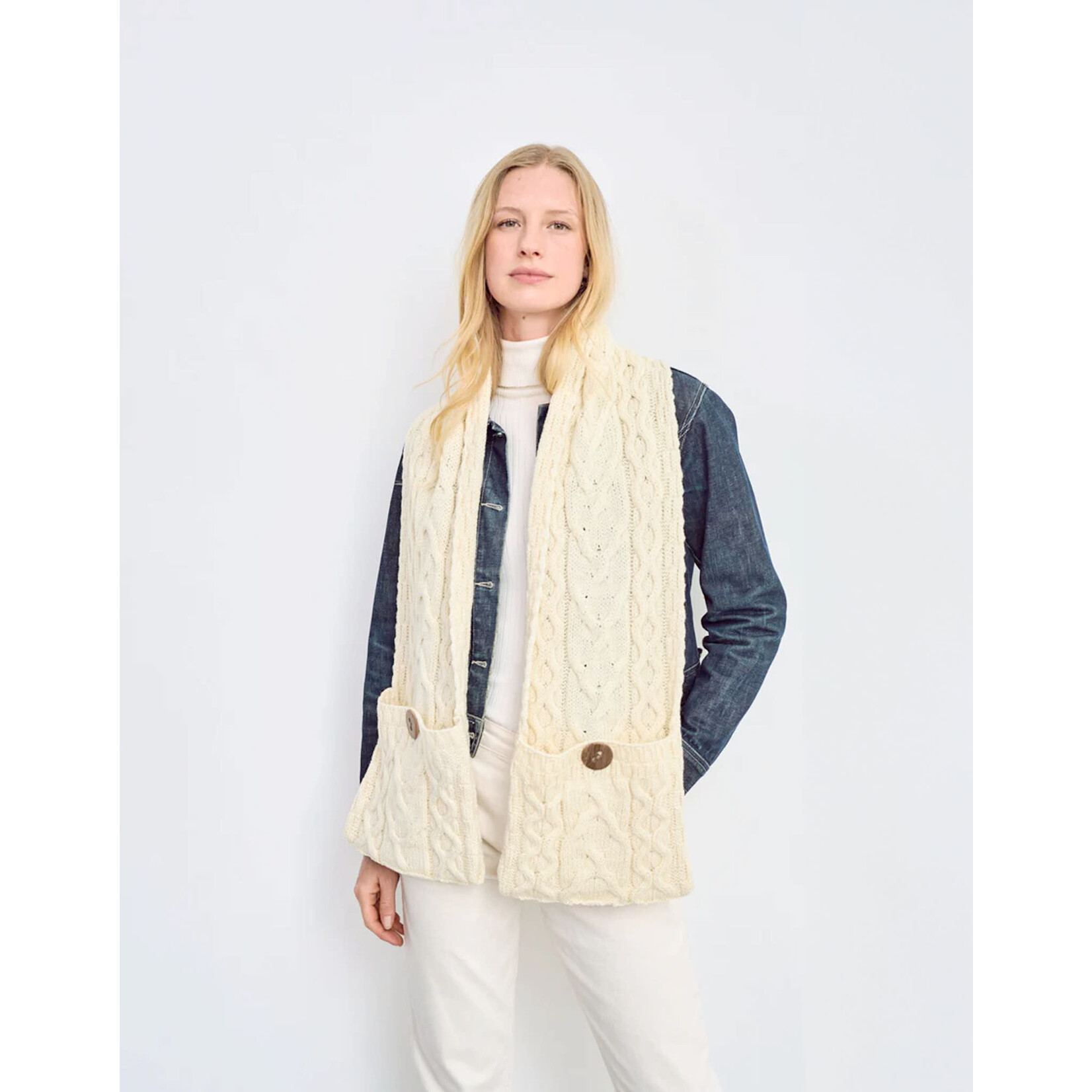 ACCESSORIES ARAN POCKET SCARF