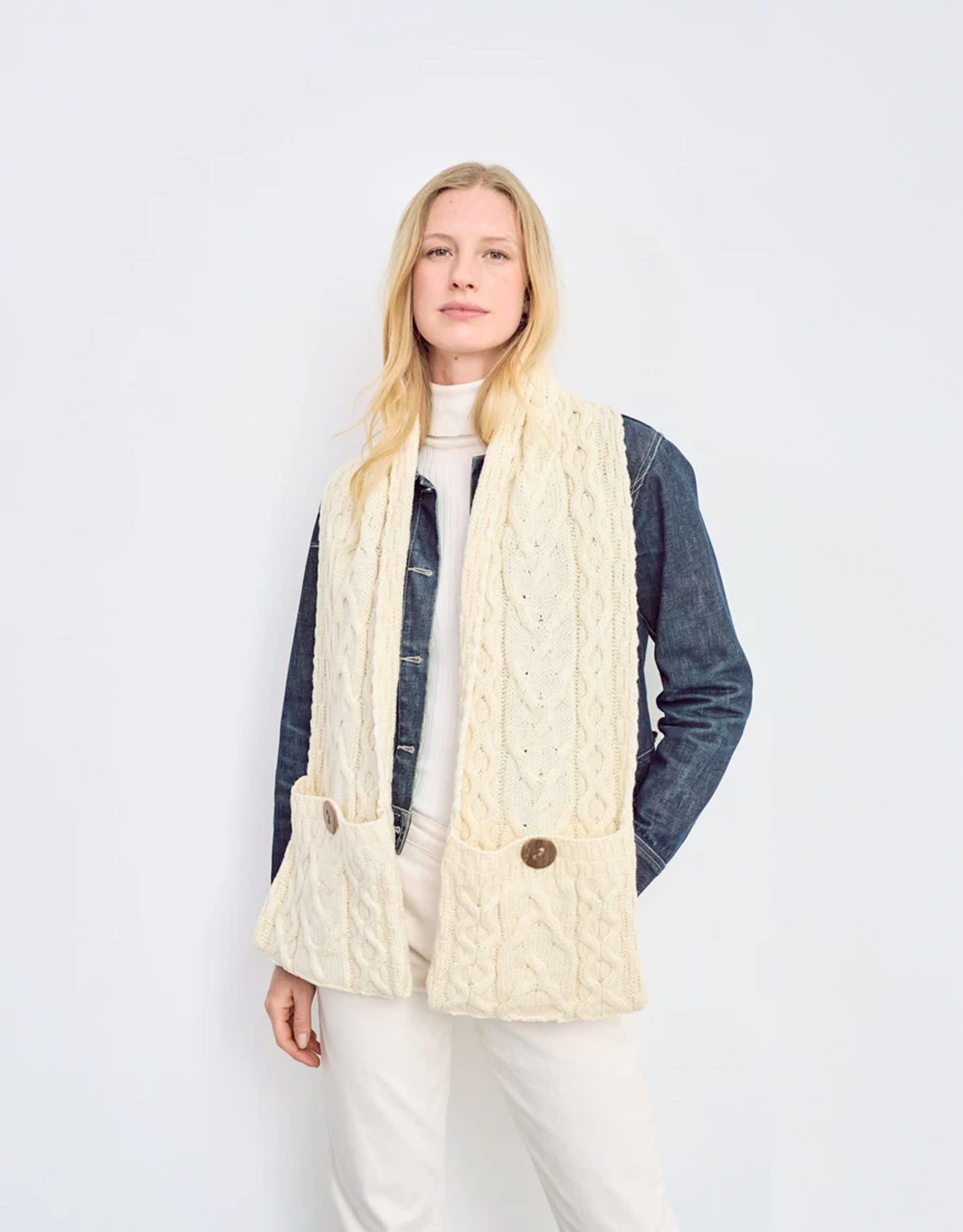 ACCESSORIES ARAN POCKET SCARF