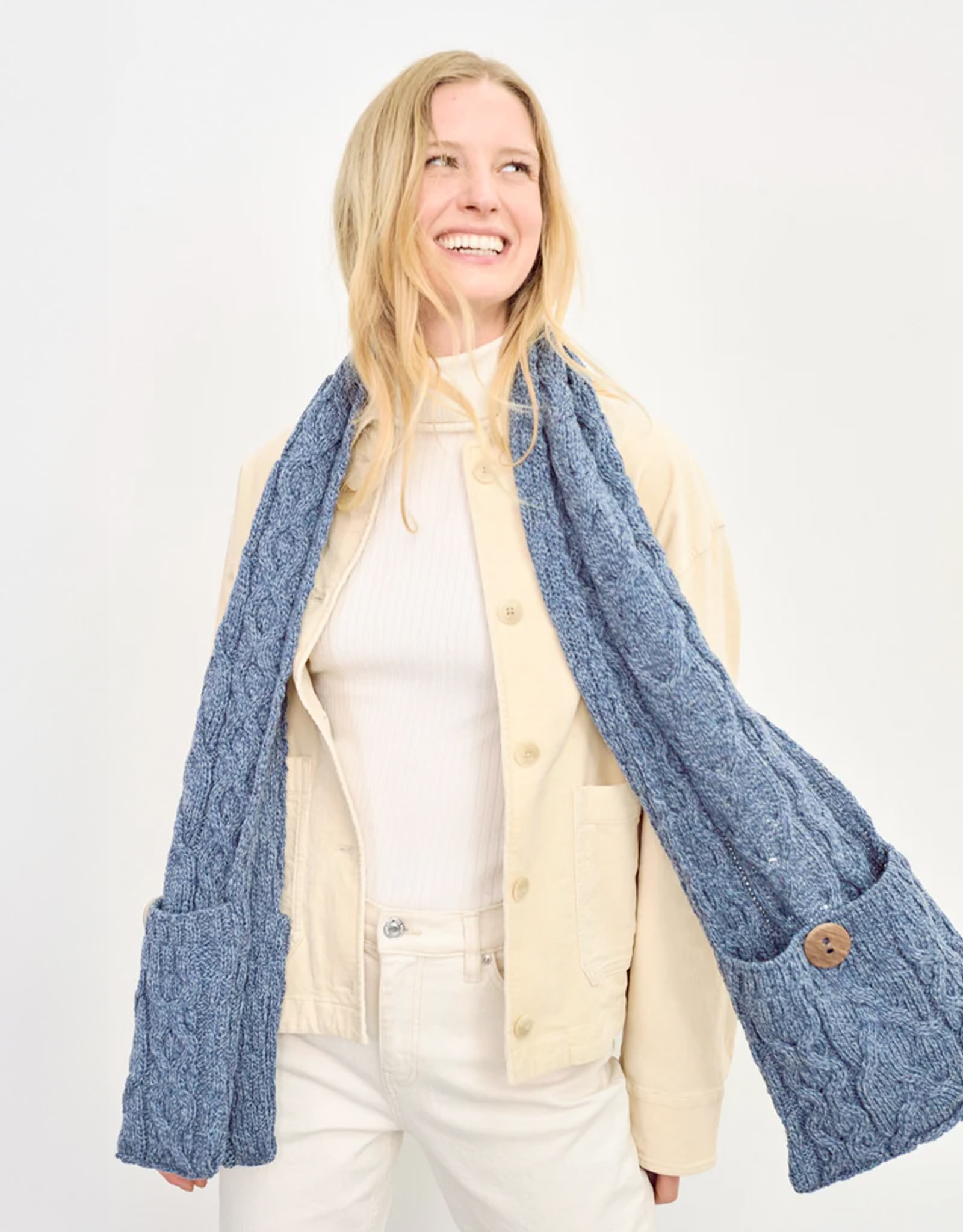 ACCESSORIES ARAN POCKET SCARF