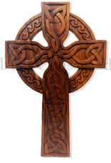 PLAQUES & GIFTS CELTIC WOOD CARVING - Celtic Cross
