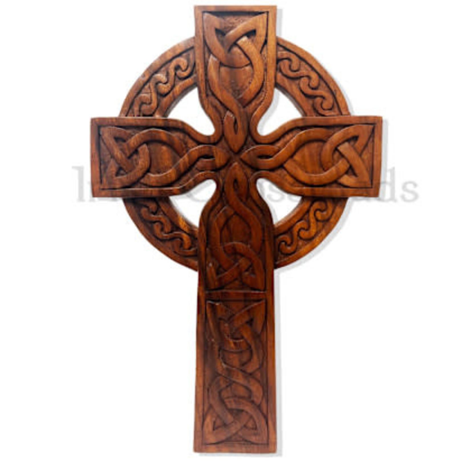 PLAQUES & GIFTS CELTIC WOOD CARVING - Celtic Cross