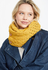 ACCESSORIES ARAN SNOOD SCARF with BUTTONS