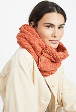 ACCESSORIES ARAN SNOOD SCARF with BUTTONS