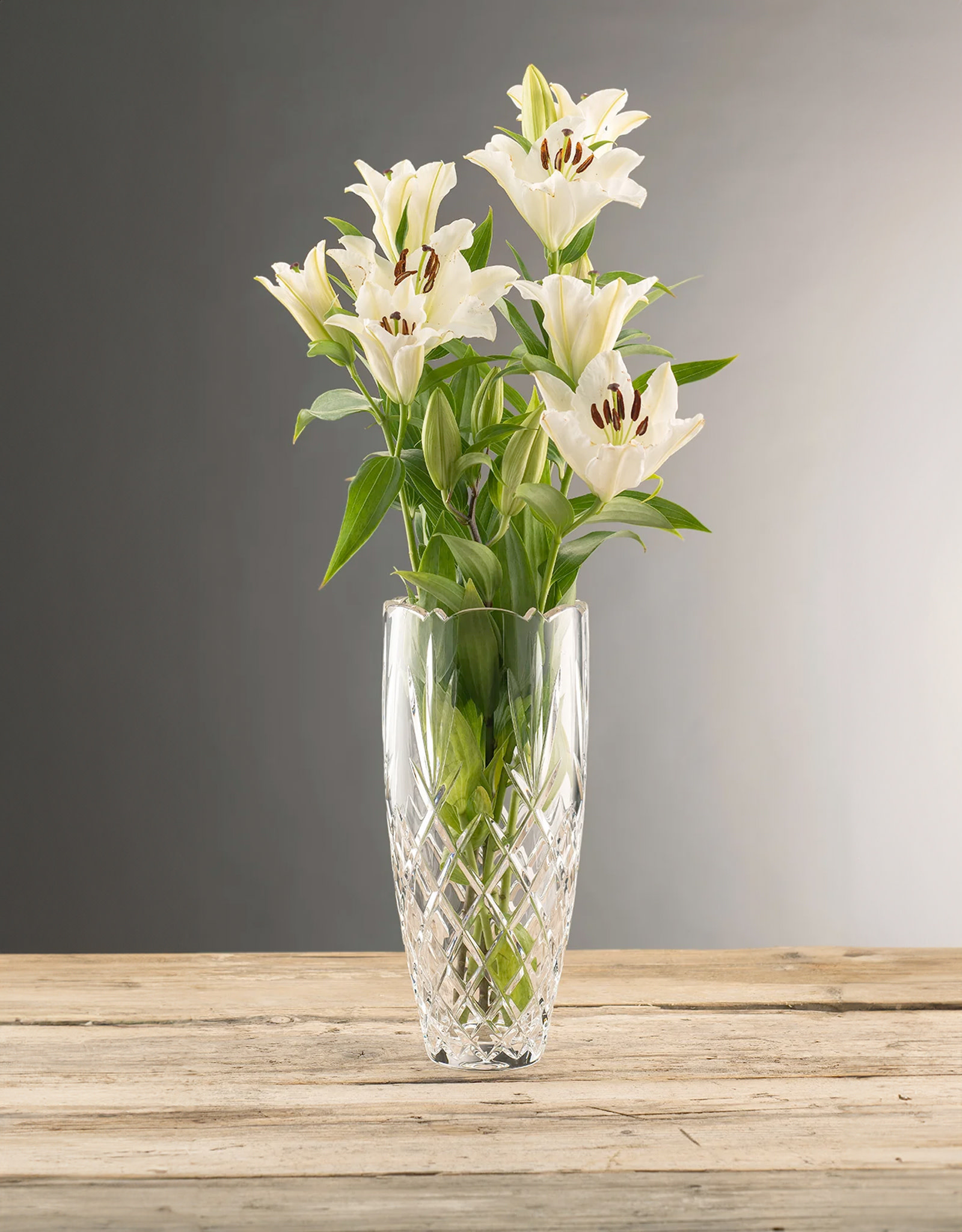 VASES & BOWLS GALWAY CRYSTAL RENMORE VASE 12"