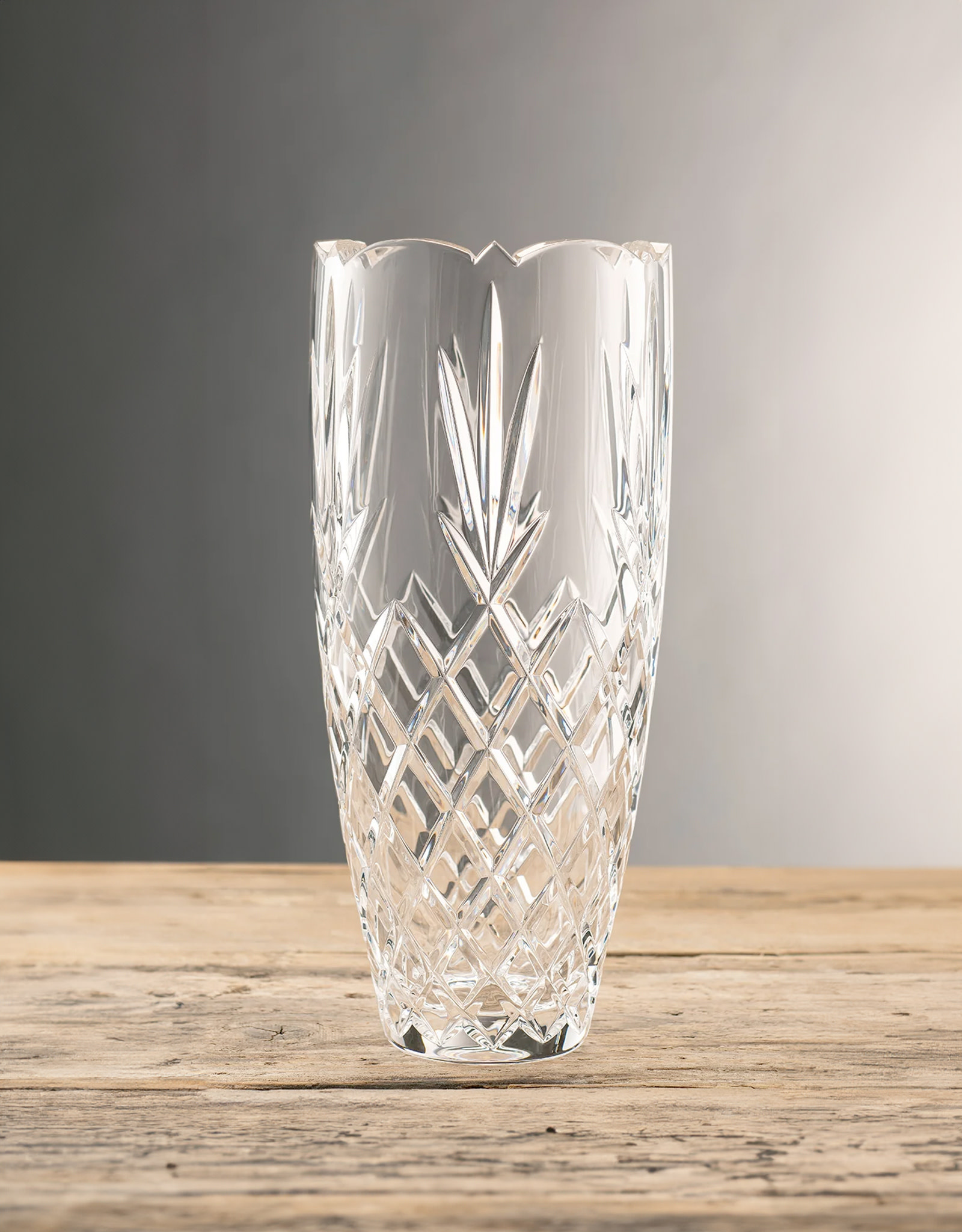 VASES & BOWLS GALWAY CRYSTAL RENMORE VASE 12"