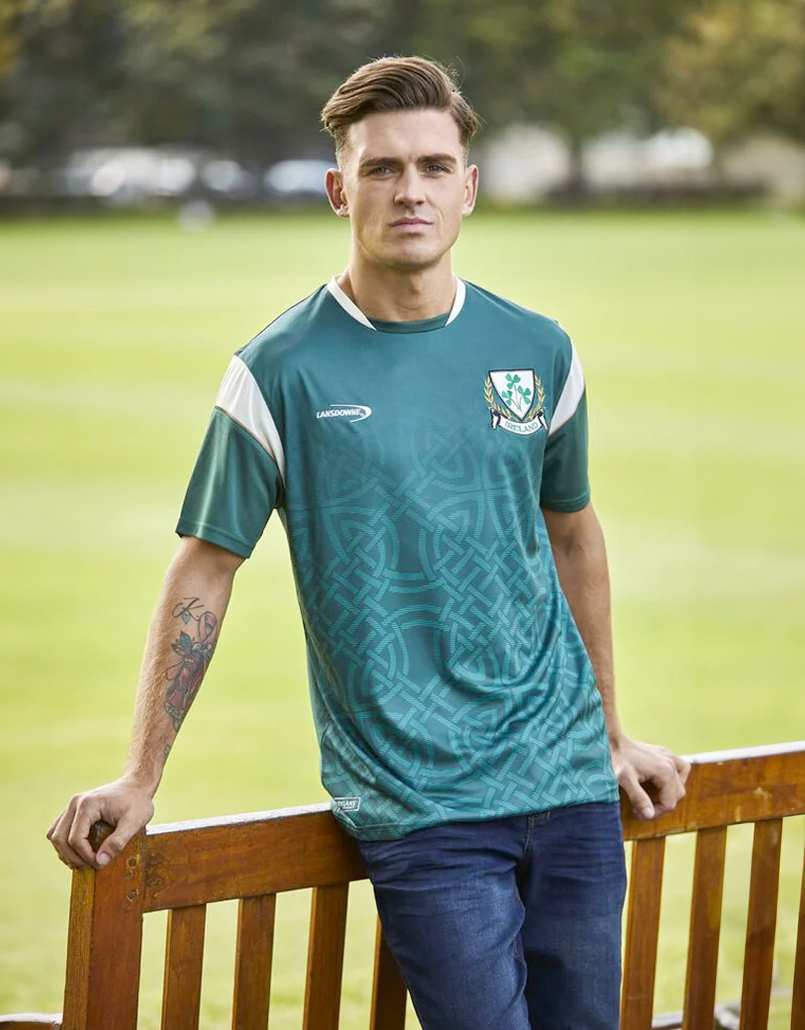 SPORTSWEAR LANSDOWNE BOTTLE GRN CELTIC PERFORMANCE TOP