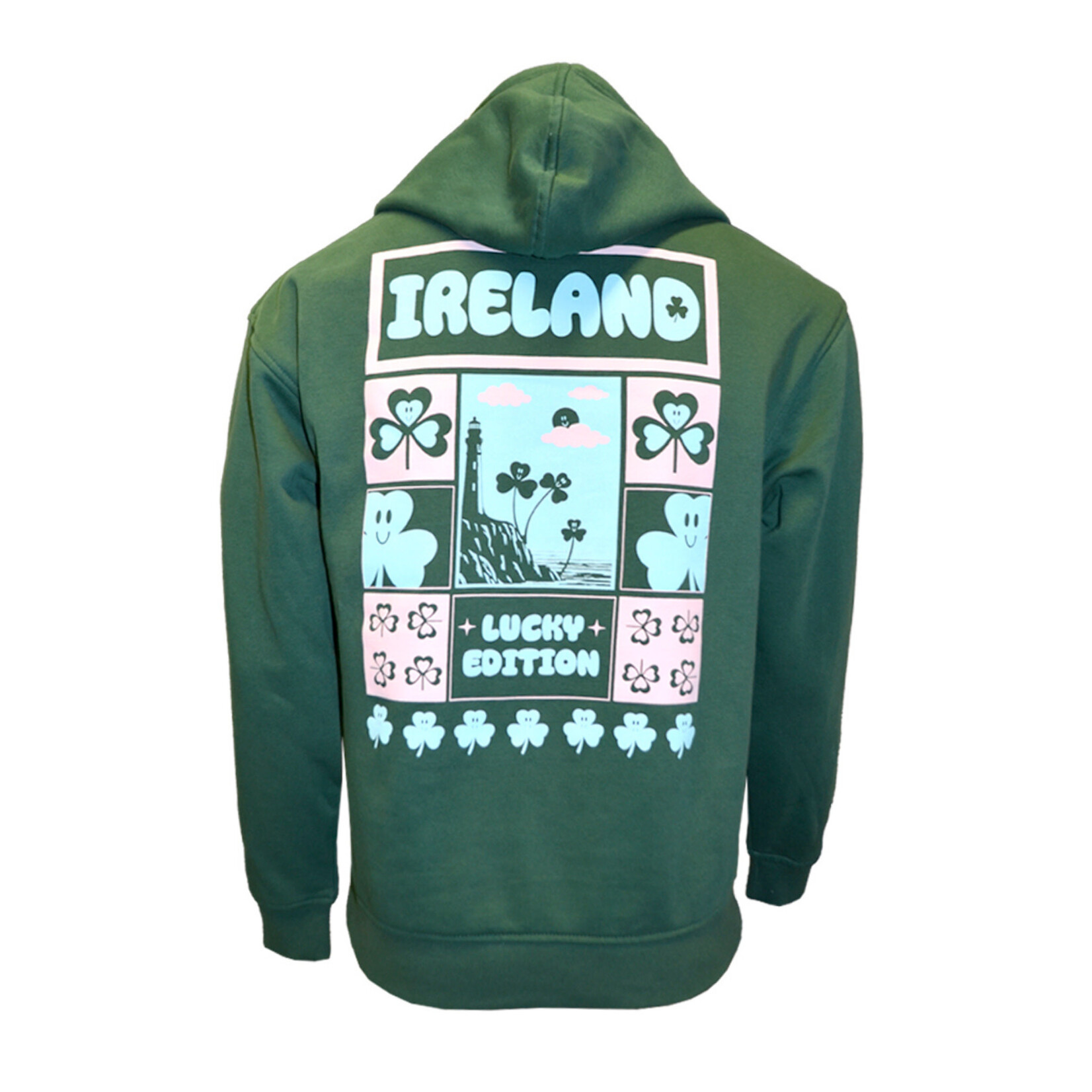 SWEATSHIRTS BTL GRN IRE "LUCKY EDITION" SHAM HOODIE