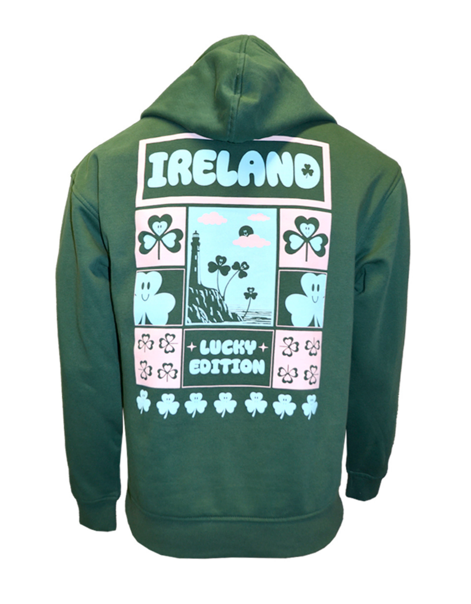 SWEATSHIRTS BTL GRN IRE "LUCKY EDITION" SHAM HOODIE