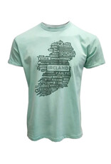 SHIRTS MIST GREEN IRE MAP TEE