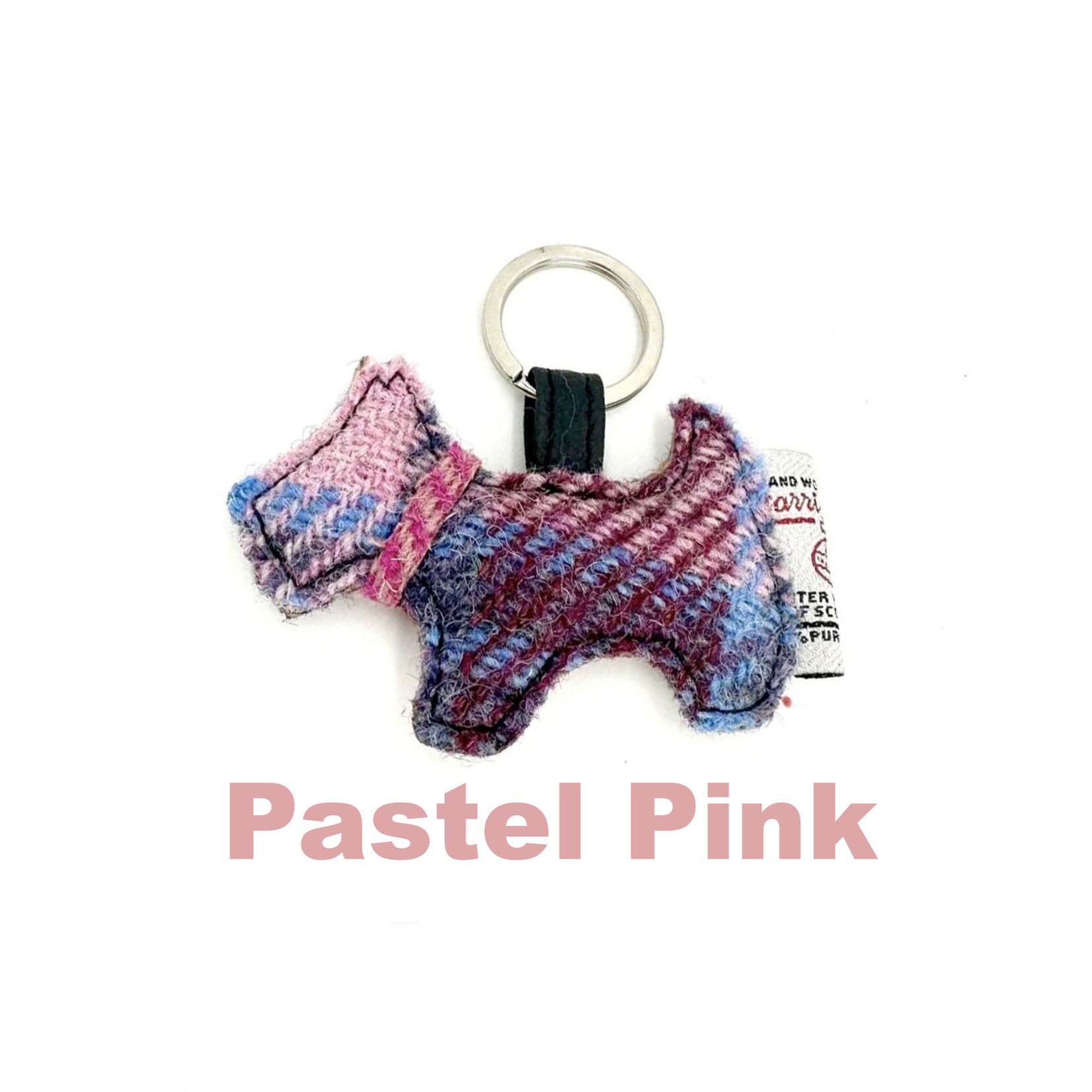 KEYCHAINS/CAR/ETC HARRIS TWEED DOG KEYRING