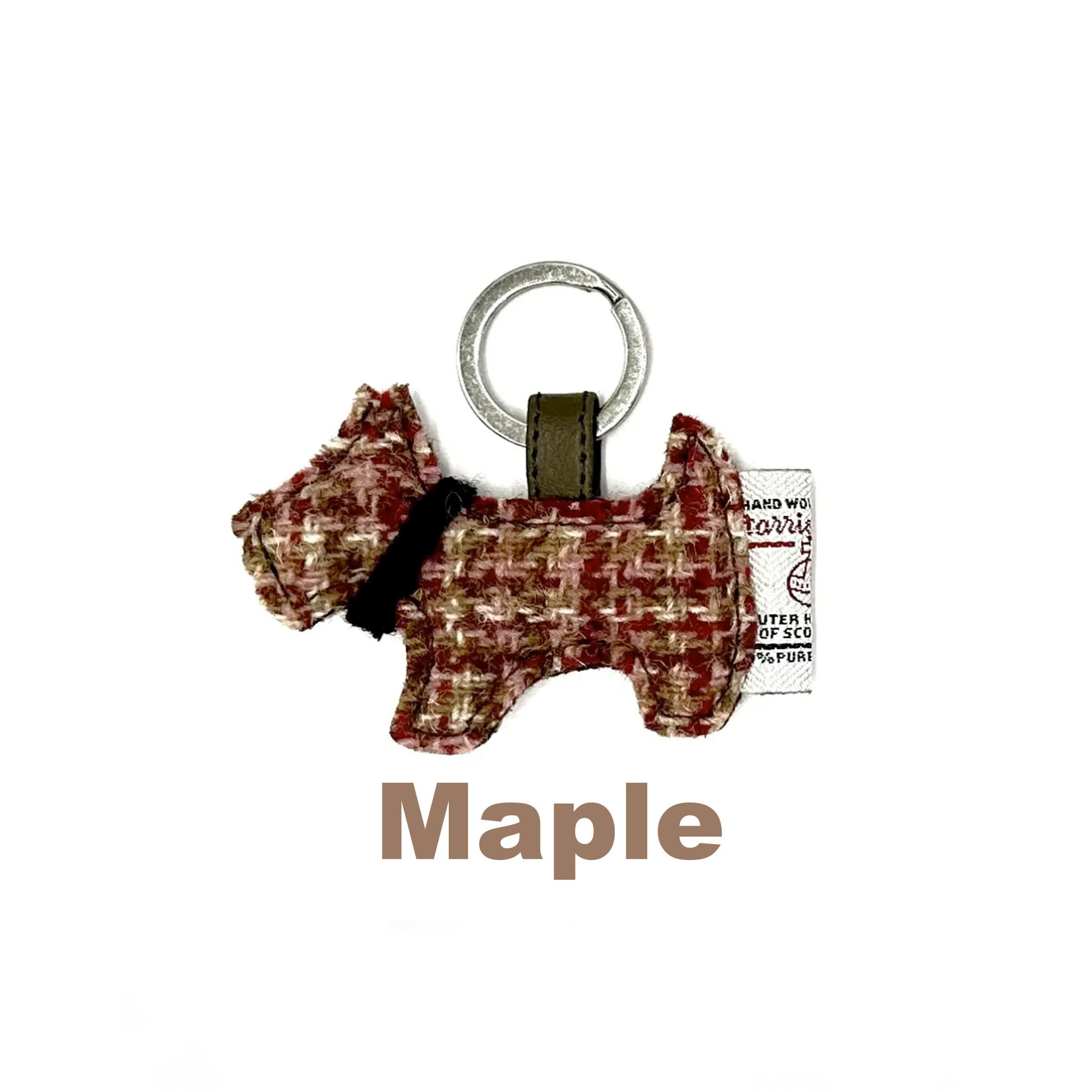 KEYCHAINS/CAR/ETC HARRIS TWEED DOG KEYRING