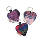KEYCHAINS/CAR/ETC HARRIS TWEED HEART KEYRING