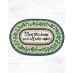 DECOR BLESS THIS HOME SHAMROCK RUG