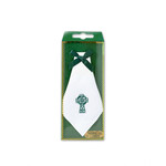 WEDDING ACCESSORIES IRISH LINEN CELTIC CROSS HANKY - Green