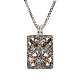 PENDANTS & NECKLACES KEITH JACK STERLING & BRONZE ECLIPSE CROSS 10-Way PENDANT