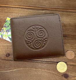ACCESSORIES LEATHER WALLET - Brown with Celtic Knot