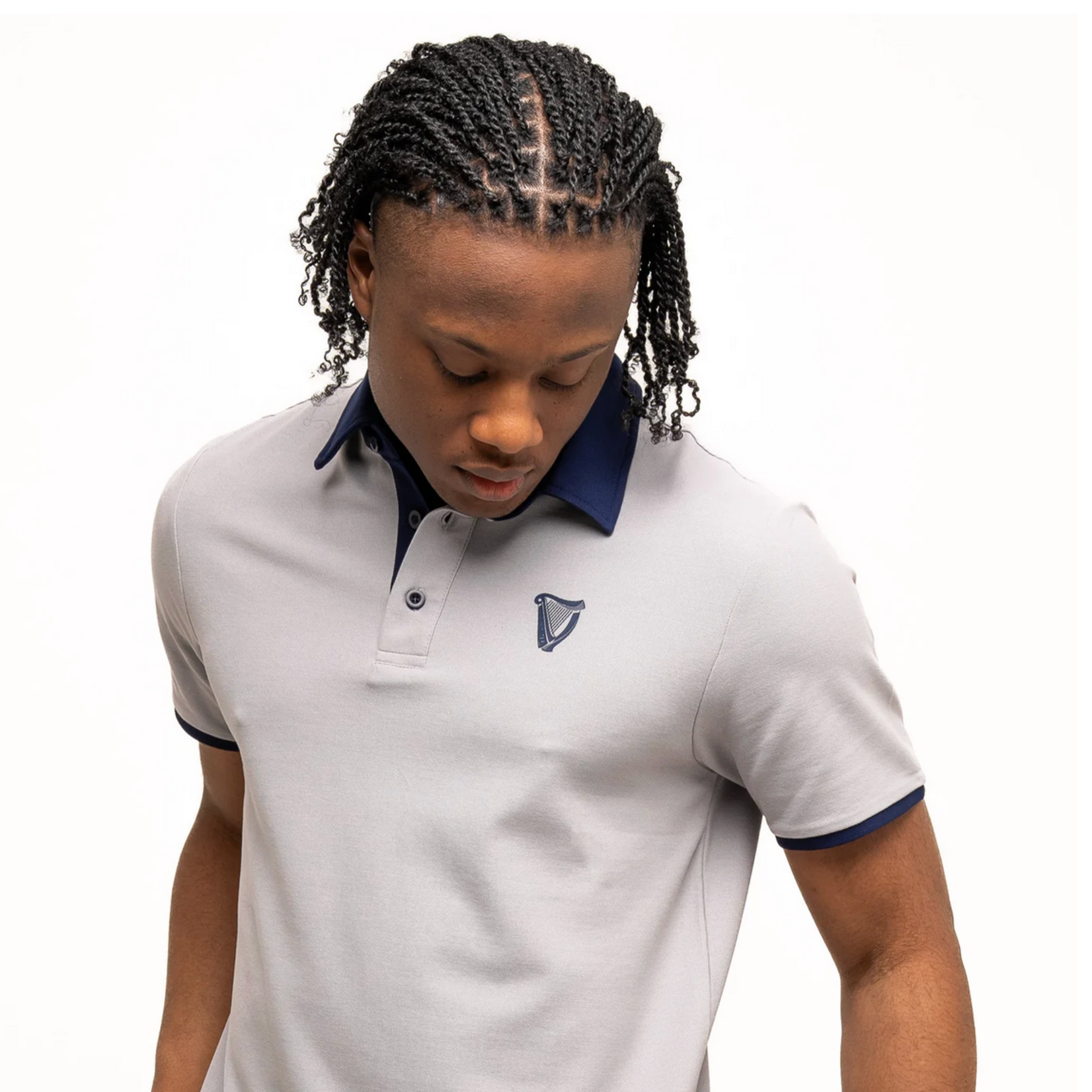 SPORTSWEAR GUINNESS GREY / NAVY GOLF POLO