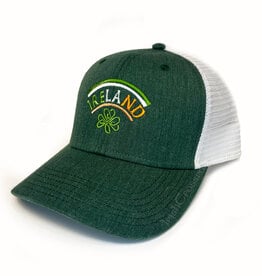 CAPS & HATS IRELAND GRN WHT TRUCKER HAT