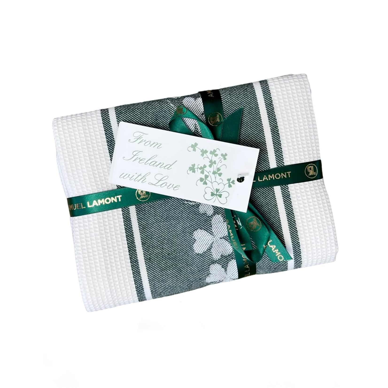 KITCHEN & ACCESSORIES IRELAND SOUVENIR WAFFLE TEA TOWEL - 2pk