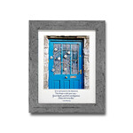 PLAQUES, SIGNS & POSTERS CLEARANCE: QUOTAGRAPH - Blue Door Blessing :FINAL SALE
