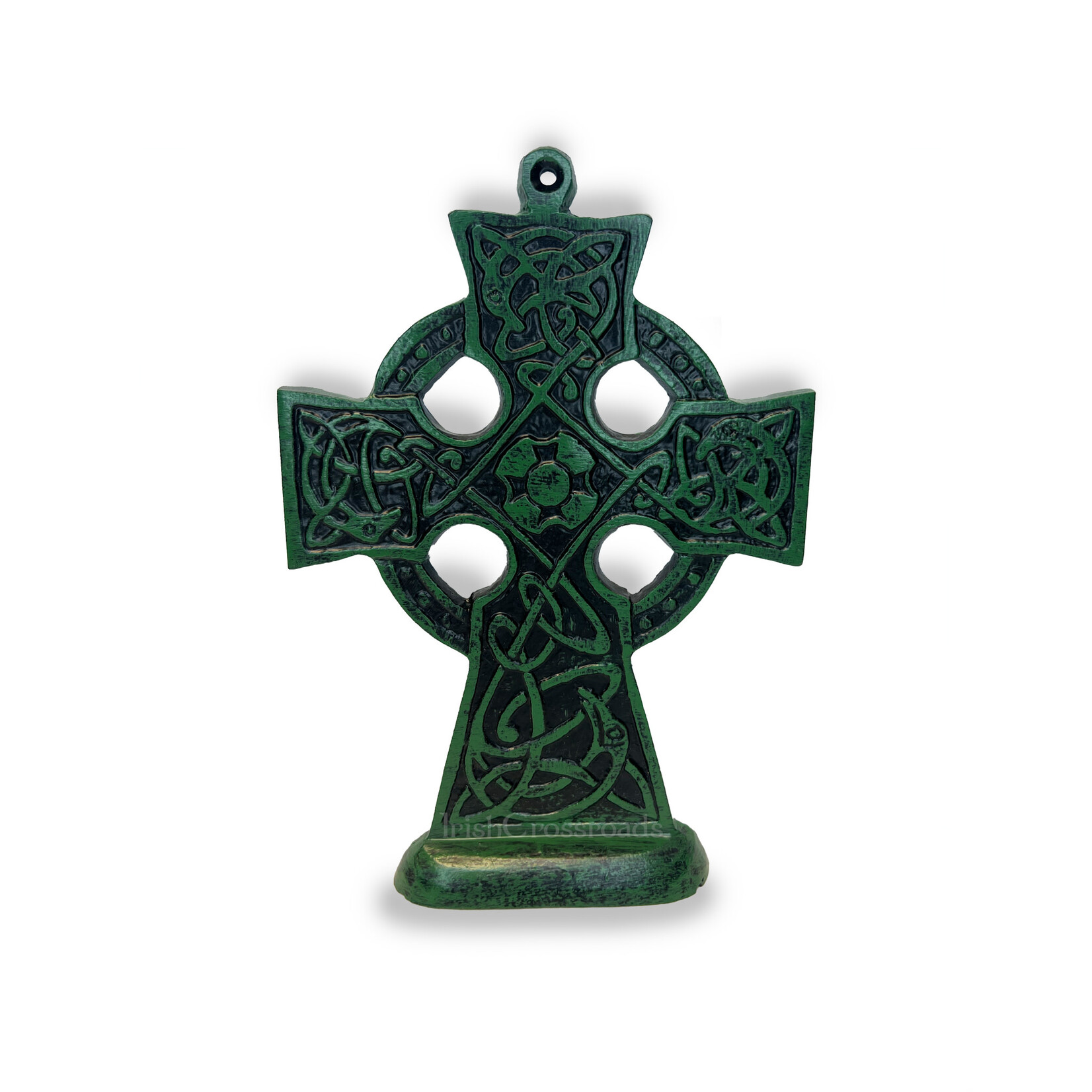 CELTIC CROSSES CELTIC EAGLE GREEN/BLACK WALL CROSS